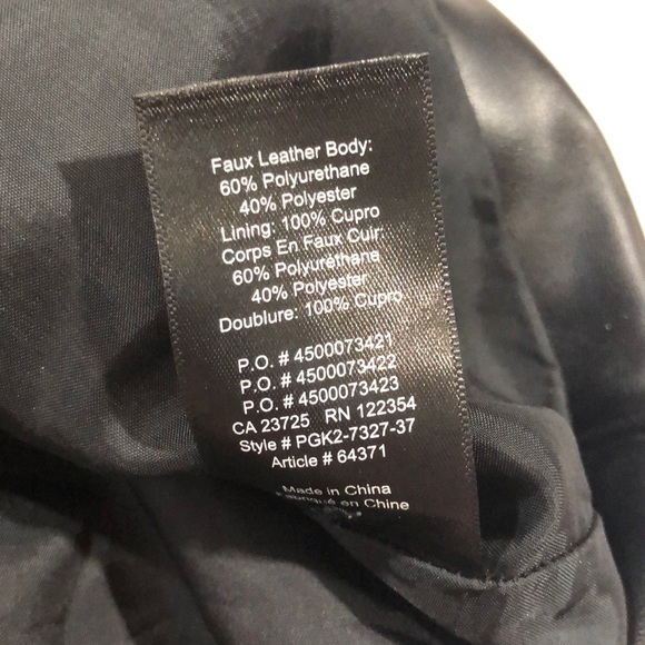 Aritzia Talula Faux Leather Black Zipper Front Mini Skirt - Picture 3 of 12